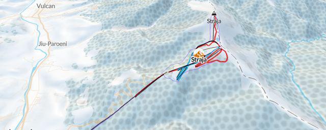 Piste map of the resort Straja
