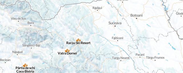 Piste map of the region Suceava