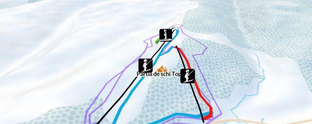 Piste map of the resort Toplița