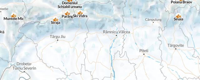 Piste map of the region Vâlcea