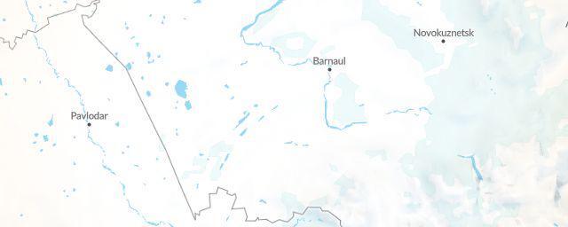 Piste map of the region Altay