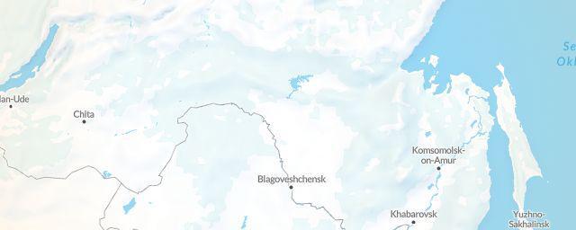 Piste map of the region Amur
