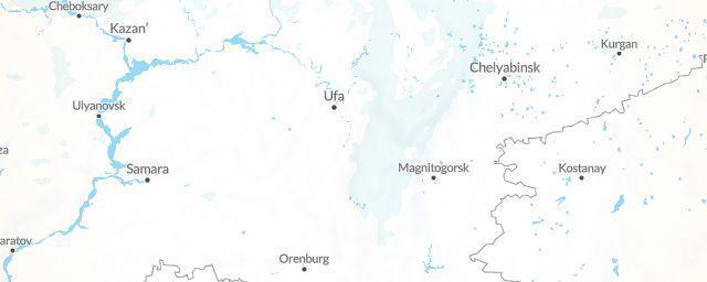 Piste map of the region Bashkortostan