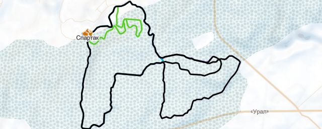 Piste map of the resort Спартак