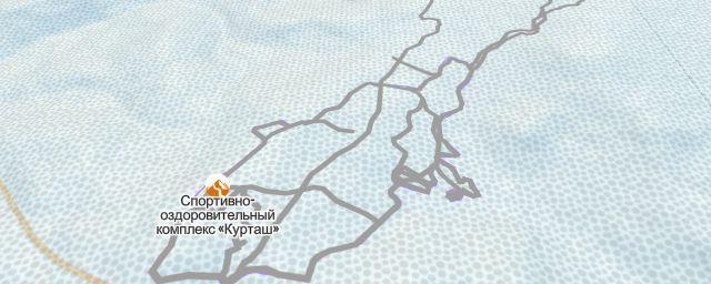 Piste map of the resort Спортивно-оздоровительный комплекс «Курташ»