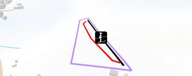 Piste map of the resort Склон горнолыжного клуба