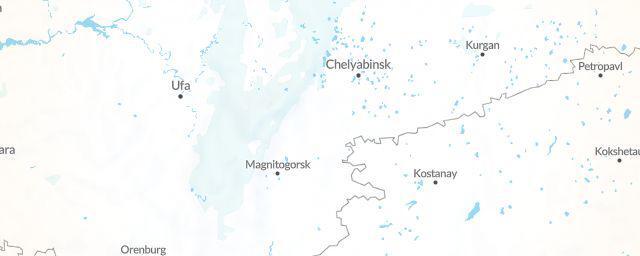 Piste map of the region Chelyabinsk