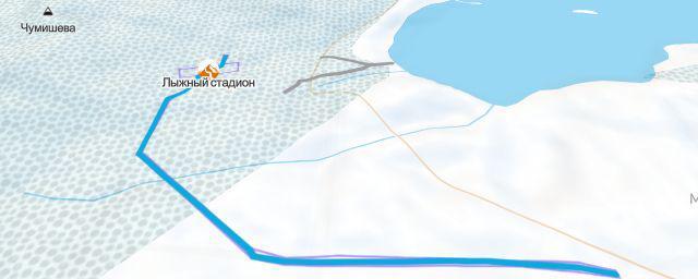 Piste map of the resort Лыжный стадион