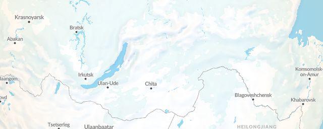 Piste map of the region Chita