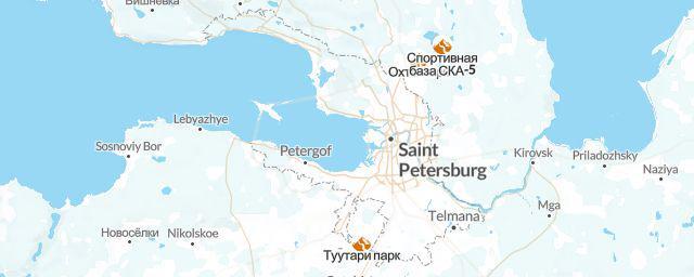 Piste map of the region City of St. Petersburg