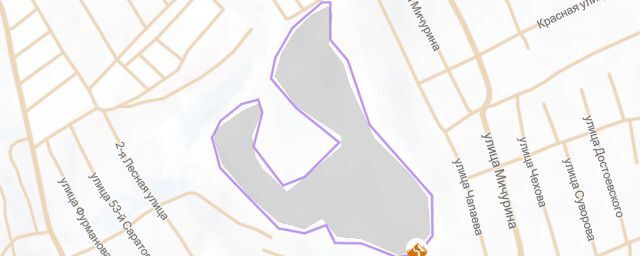 Piste map of the resort Лыжная трасса "Дубки" 2,5 км