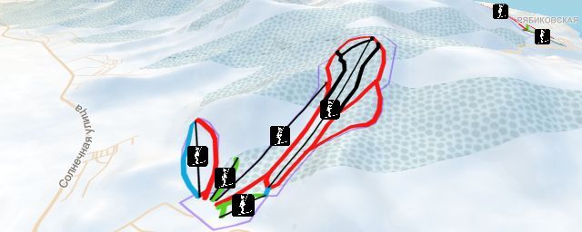 Piste map of the resort Эдельвейс