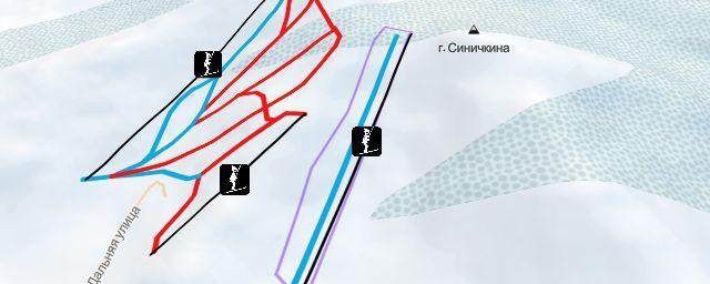 Piste map of the resort Горнолыжные трассы