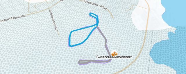 Piste map of the resort Биатлонный комплекс