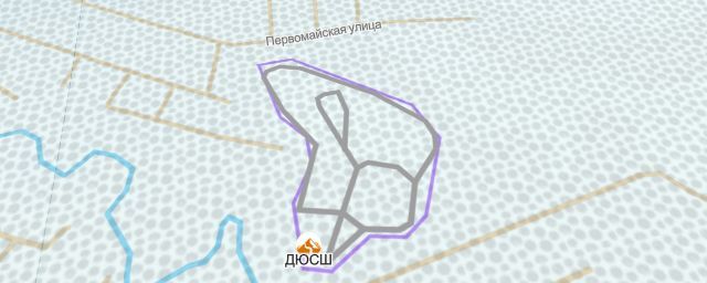 Piste map of the resort ДЮСШ