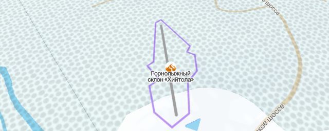 Piste map of the resort Горнолыжный склон «Хийтола»