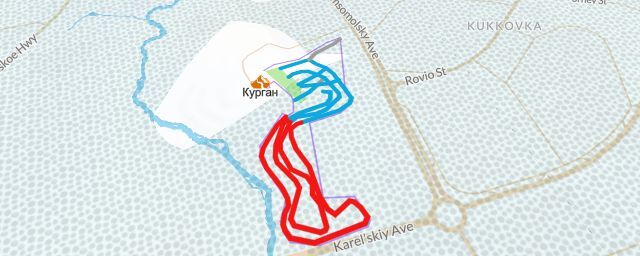 Piste map of the resort Курган