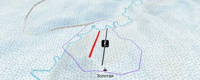 Piste map of the resort Горнолыжный комплекс «Гора Золотая»