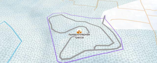 Piste map of the resort лыжероллерная трасса