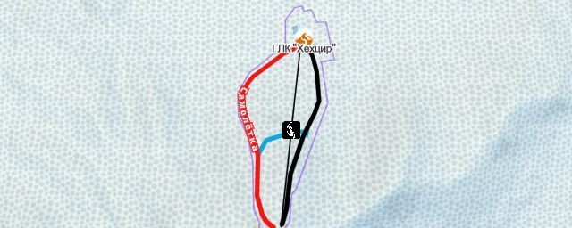 Piste map of the resort ГЛК "Хехцир"