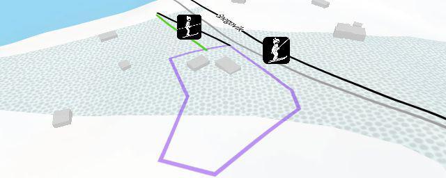 Piste map of the resort Snegovik