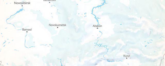 Piste map of the region Khakass