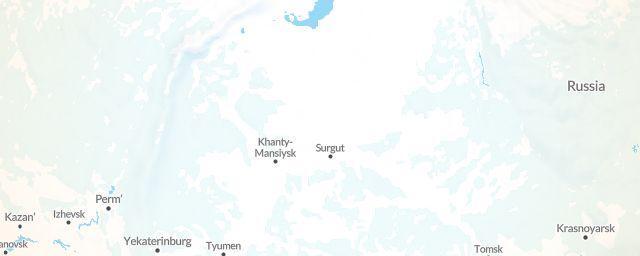 Piste map of the region Khanty-Mansiy