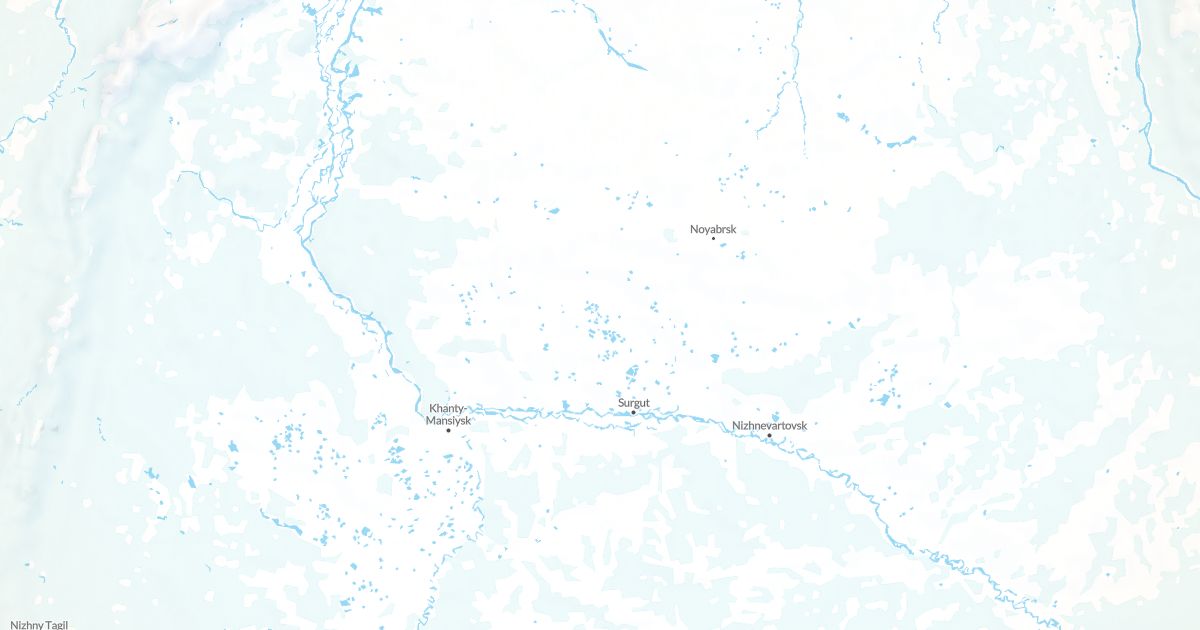 Map of Khanty-Mansiy