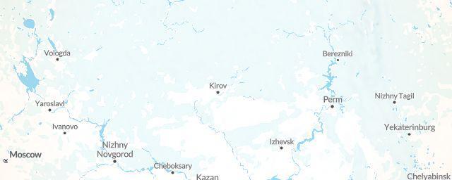 Piste map of the region Kirov