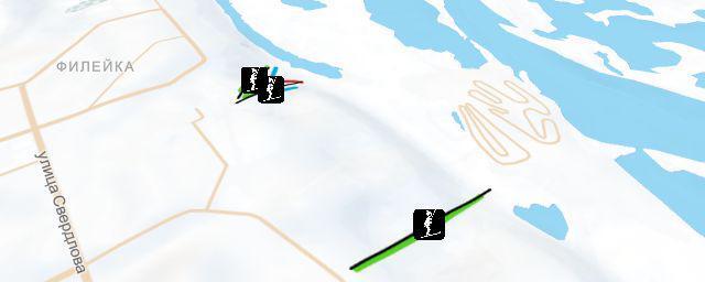 Piste map of the resort ЦЭО «Победа»