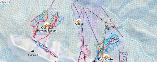 Piste map of the resort Alpika