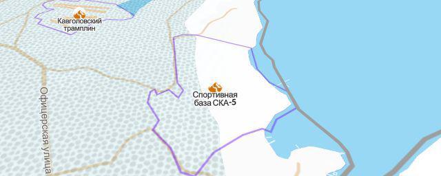 Piste map of the resort Спортивная база СКА-5