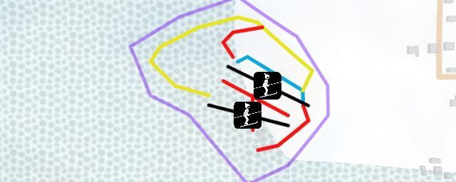 Piste map of the resort Gora Glubokaya