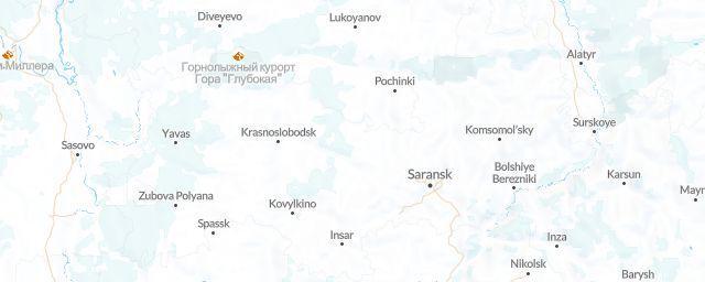 Piste map of the region Mordovia