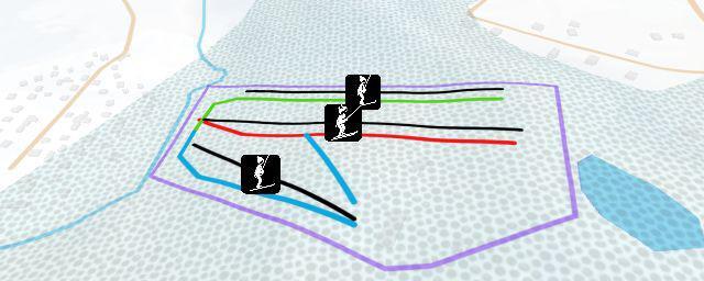 Piste map of the resort Горнолыжный центр "Лоза"