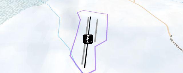 Piste map of the resort Спортивный парк "Икша"