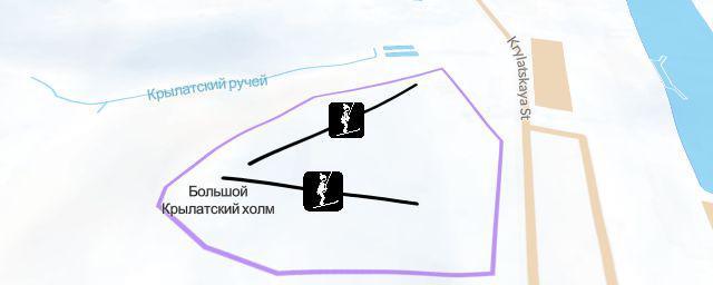 Piste map of the resort Горнолыжный комплекс "Лата Трэк"