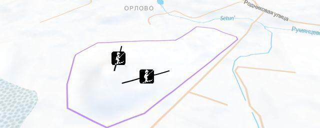 Piste map of the resort Горнолыжный комплекс «Ново-Переделкино»