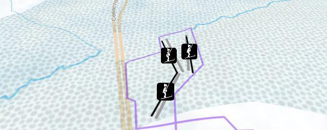 Piste map of the resort Горнолыжный Спортивный Комплекс "Севастопольский Проспект"
