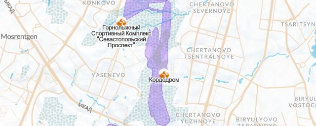 Piste map of the resort Кордодром