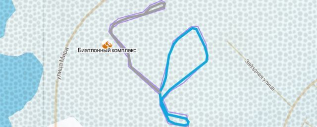 Piste map of the resort Биатлонный комплекс