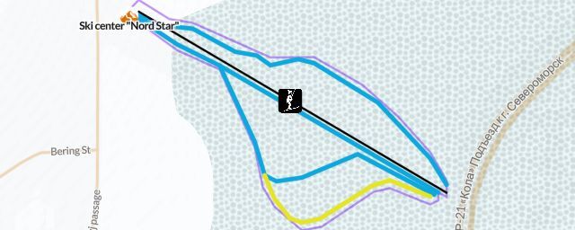Piste map of the resort Ski center "Nord Star"
