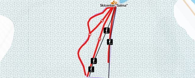 Piste map of the resort Skicenter "Salma"