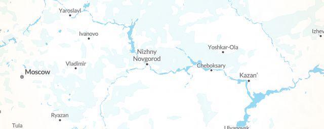 Piste map of the region Nizhegorod