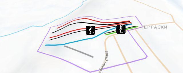 Piste map of the resort Terra-ski park