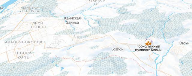Piste map of the resort Semeinye Gorki