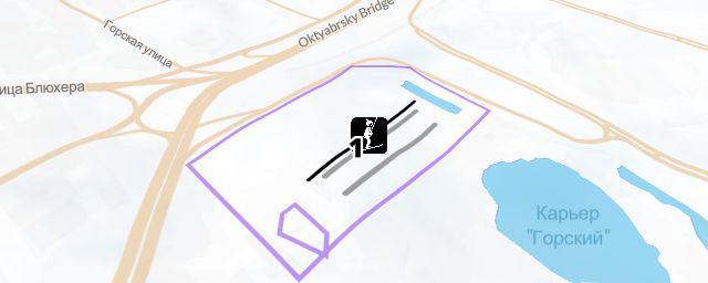 Piste map of the resort Сноуборд-парк "На Горском"