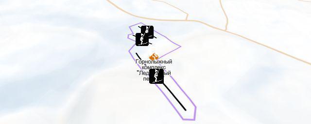 Piste map of the resort Горнолыжный комплекс "Ледниковый период"