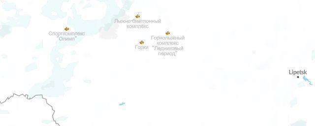 Piste map of the region Orel