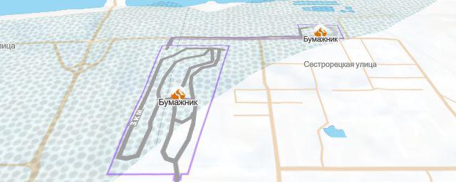 Piste map of the resort Бумажник